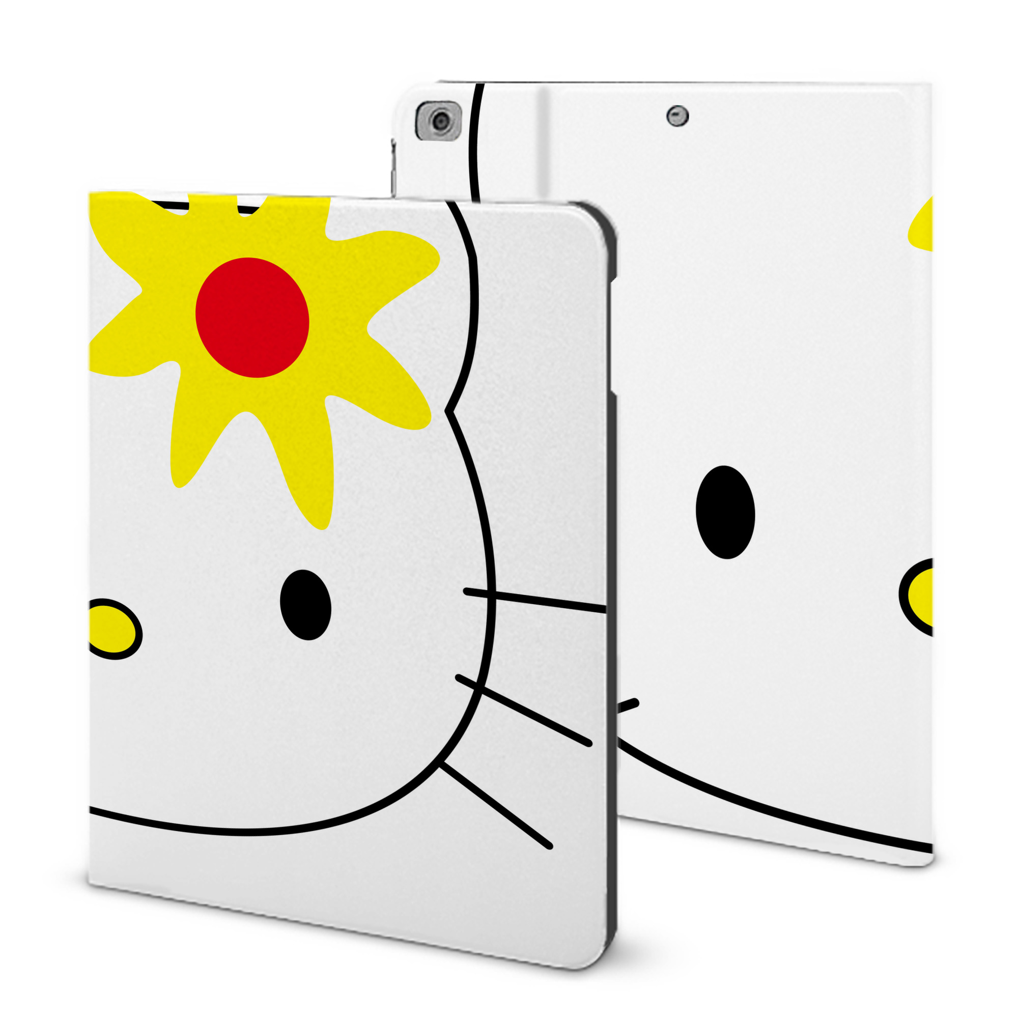 （画像用） Hello Kitty ハローキティ IPad ケース ブック型 PUレザー TPU 耐衝撃 軽量 薄型 ペン収納なし 全面保護 IPad 各モデル対応